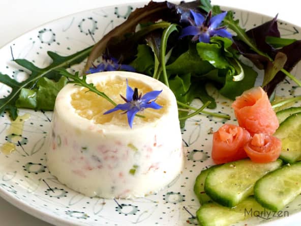 Panna cotta au saumon fumé
