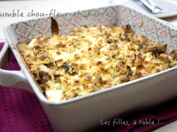 Crumble de chou-fleur et chèvre