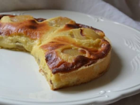 Tarte aux poires et à la Tomme de Savoie