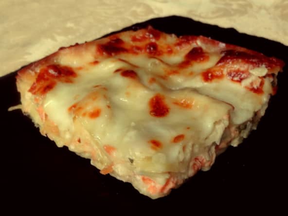 Lasagnes au saumon et poireaux