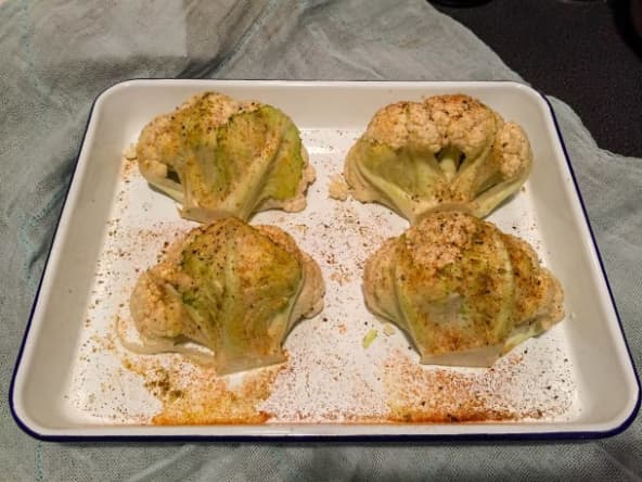 Petits choux-fleurs rôtis