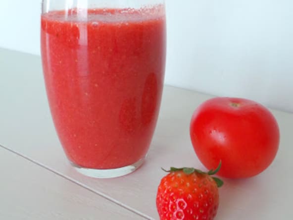 Smoothie tomates - fraises