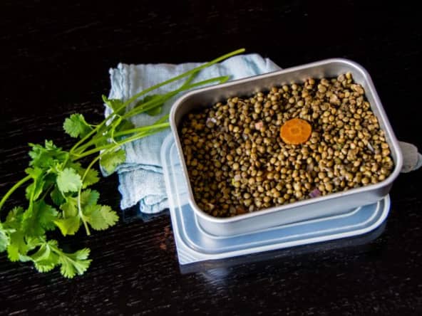Une salade de lentilles