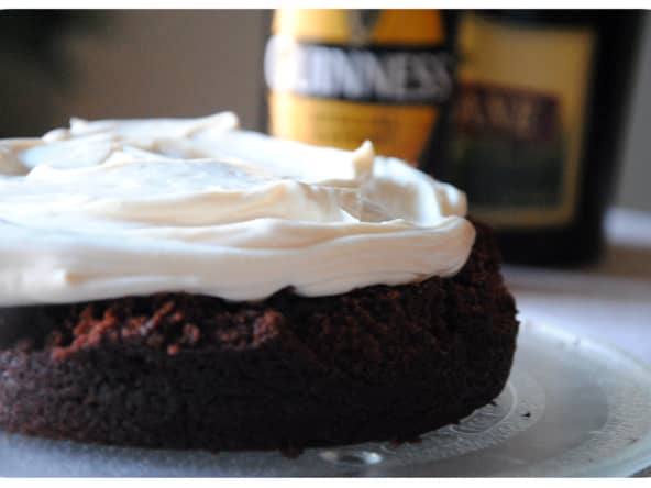 Guinness cake au chocolat et crème mascarpone au bailey's