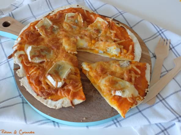 Pizza à la butternut et au bleu
