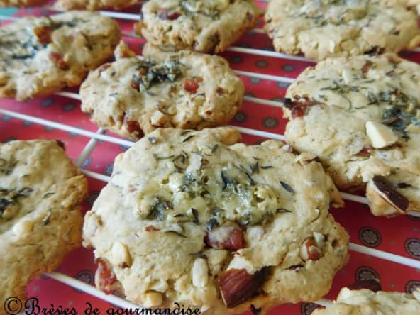 Cookies à la fourme d'Ambert et aux lardons