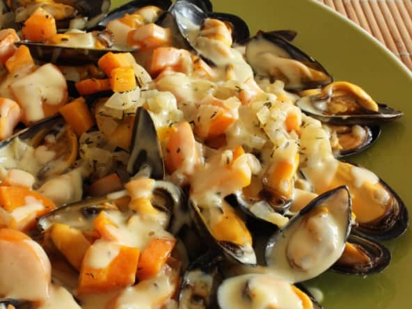 Mouclade de moules de bouchot de F.Graux