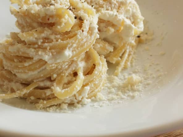 Linguine à la sauce crémeuse à la ricotta