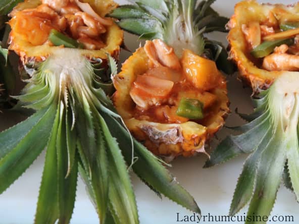 Poulet aigre doux à l'ananas Victoria