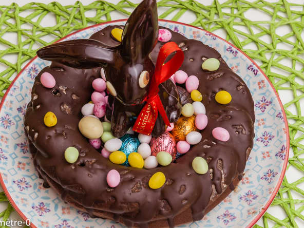Couronne de Pâques au chocolat