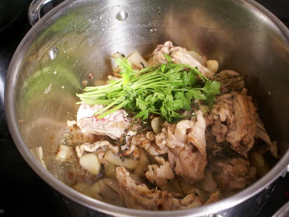 Fond de lapin - Réalisation d'un jus de viande