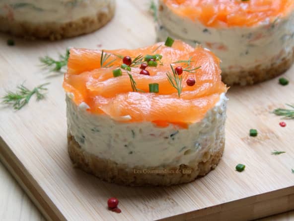 Cheesecake au saumon fumé