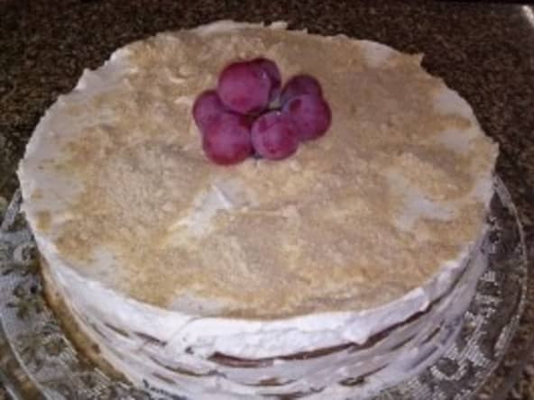 Gâteau de biscuits Maria et crème