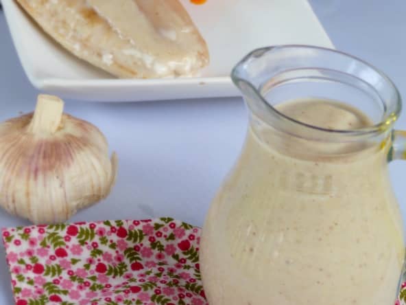 Crème d'ail et de sarrasin pour poissons