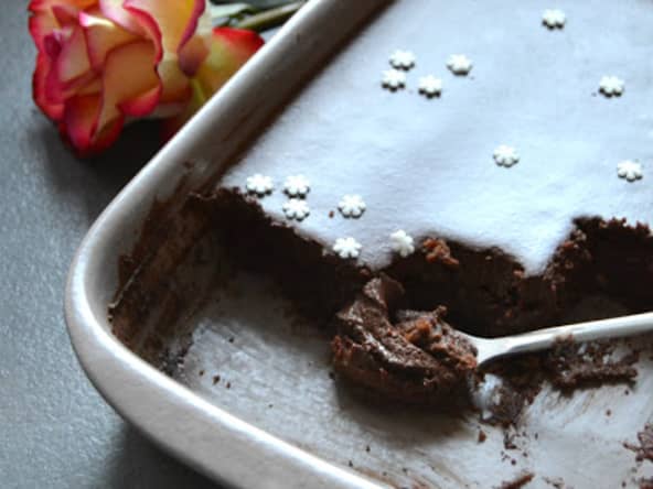 Gateau au chocolat Vegan et DF sans oeuf, beurre, ni lait