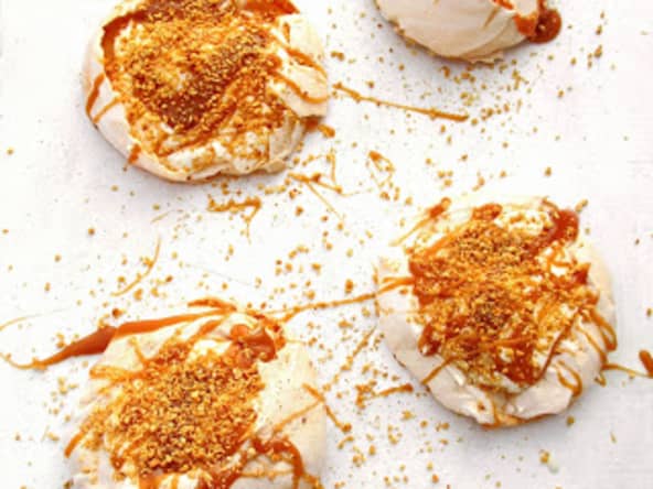 Pavlova Glacée façon Sundae au Caramel