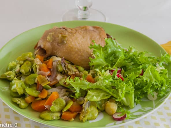 Confit de canard aux fèves