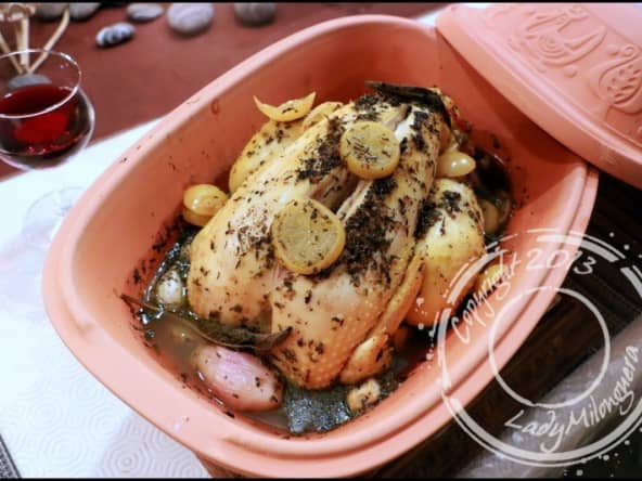 Poulet rôti aux citrons confits