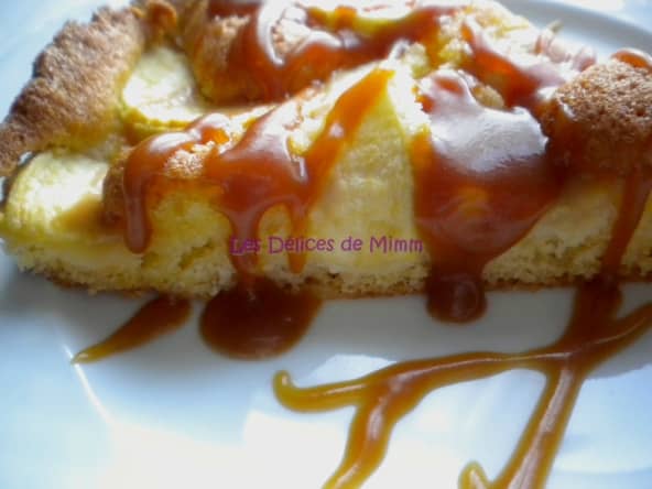 Tarte aux pommes à l’Amaretto et caramel au beurre salé