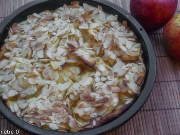 Gâteau pommes amandes