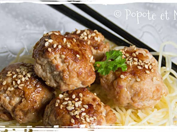 Boulettes de dinde à la chinoise