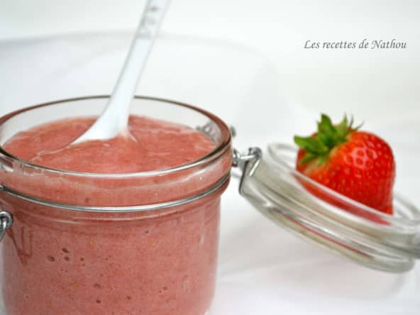 Mousse fraise et banane