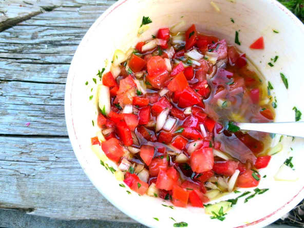 Salsa criolla (sauce argentine)