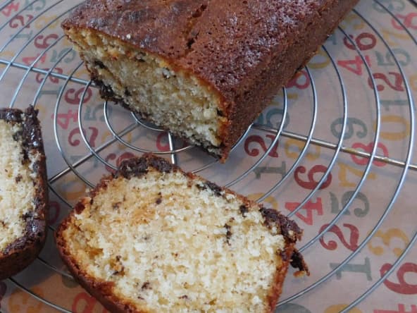 Mon gâteau au yaourt aux amandes et pépites de chocolat