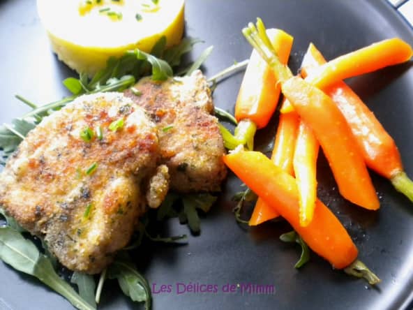 Côtes d’agneau en croûte d’herbes