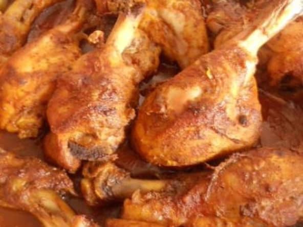 Pilons de poulet tandoori au four