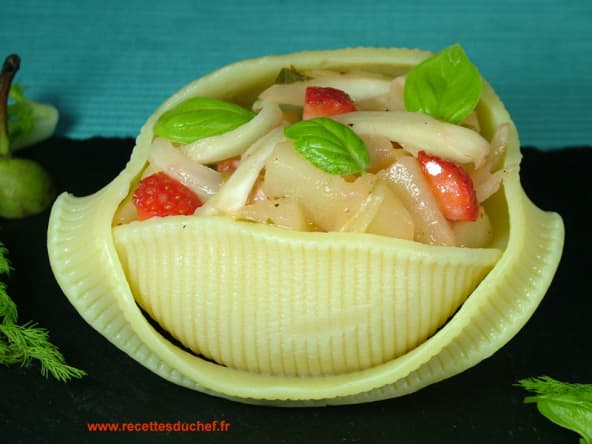 Caccavelle au fenouil et poires