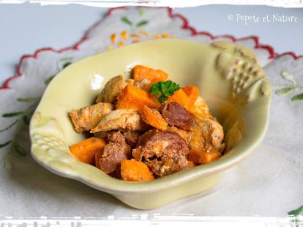 Fricassée de poulet au paprika fumé et au chorizo
