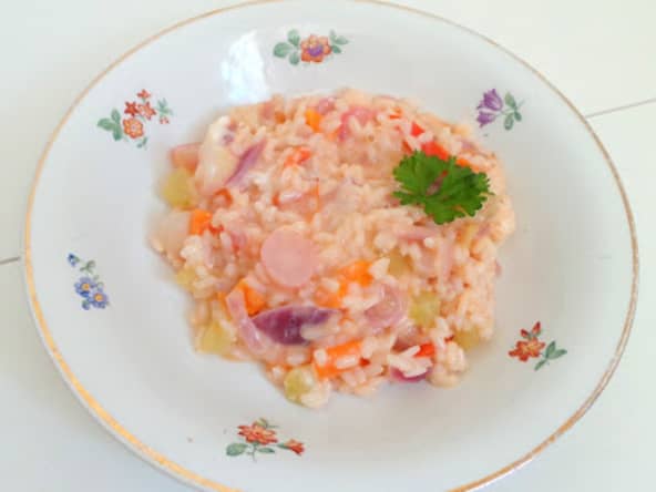 Risotto aux crudités