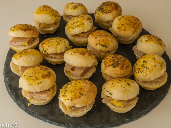 Minis hamburgers au foie gras