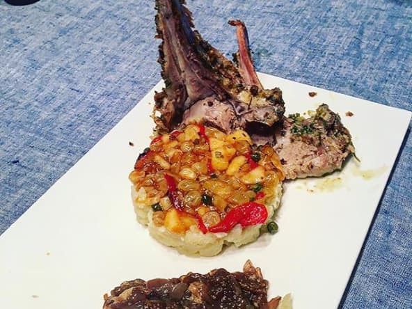 Carré d’agneau aux épices à la Ducasse