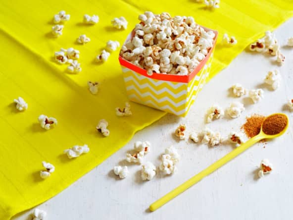 Healthy pop-corn à l'huile et au sucre de coco