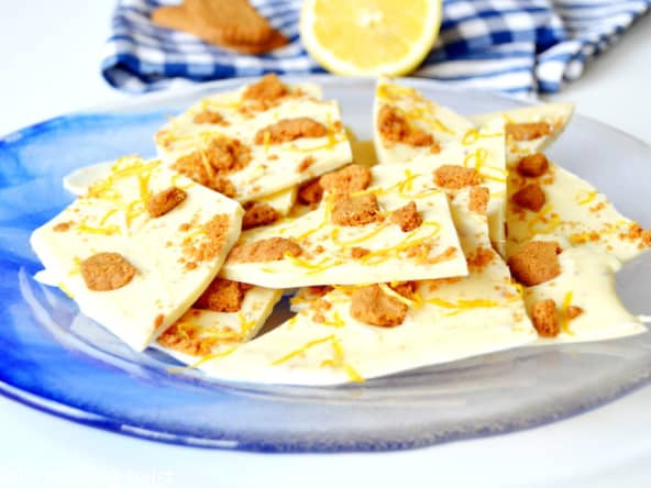 Tablettes de chocolat blanc au citron et aux Speculoos totalement irrésistibles