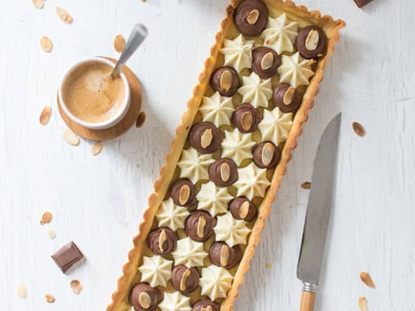 Tarte aux deux chocolats