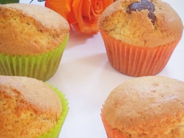 Muffin Nature au coeur Chocolat Lait ou Noir