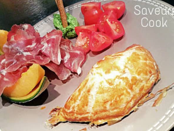 Petits feuilletés gourmands courgettes oignons mozzarella