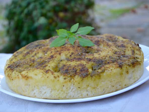 Foccacias au pesto