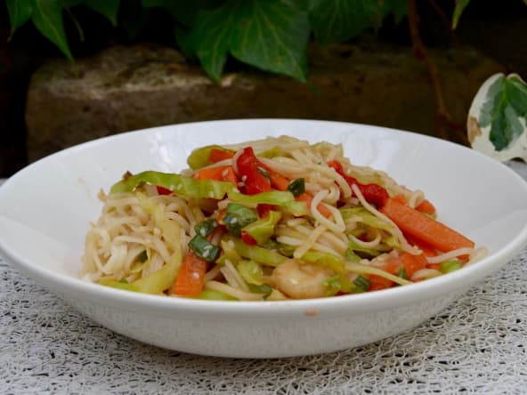 Nouilles asiatiques aux légumes