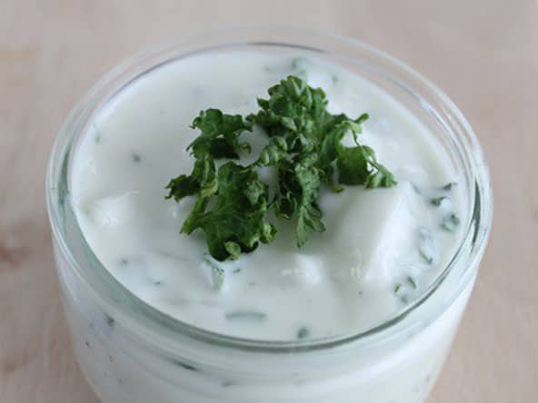 Sauce au yaourt sans huile