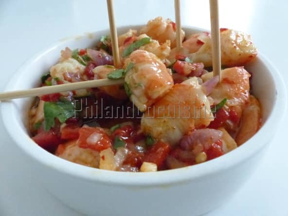 Crevettes marinées à l'heure de l'apéritif