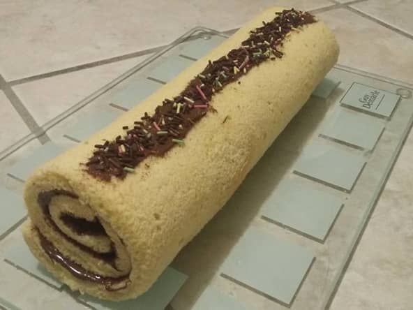 Roulé rapide à la pâte à tartiner