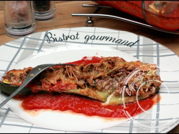 Courgettes farcies au boeuf