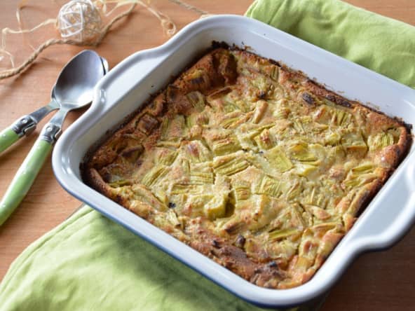 Clafoutis rhubarbe vanille amande