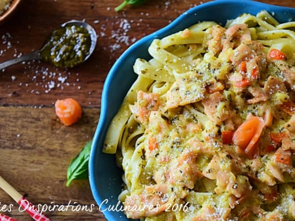 Pates au saumon fumé