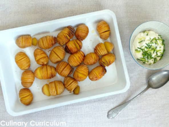 Pommes de terre grenailles hasselback