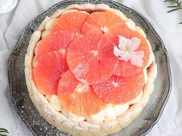 Tiramisu au pamplemousse façon charlotte